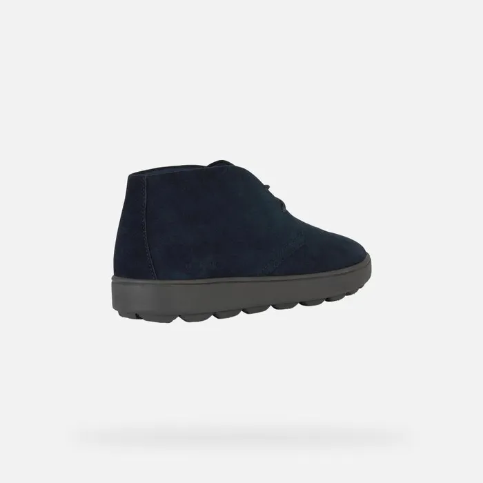 Man Geox Casual Shoes SPHERICA ECUB1 Men039s Navy Suede Shoes Geox Navy