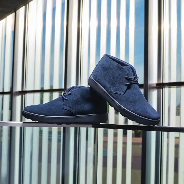 Man Geox Casual Shoes SPHERICA ECUB1 Men039s Navy Suede Shoes Geox Navy