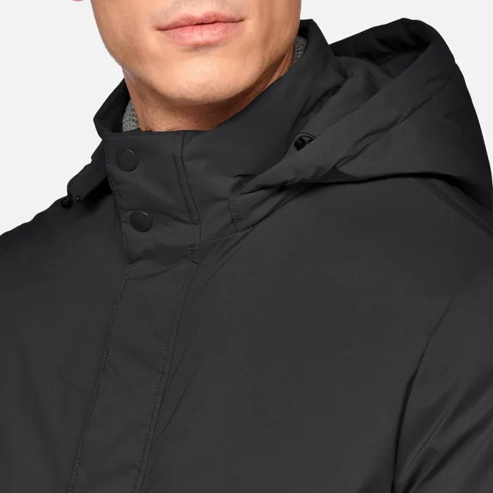 Man Geox Down Jackets AURELIO MAN Sky Captain Short Down Jacket Sky Captain