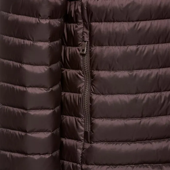 Man Geox Down Jackets WARRENS MAN Chocolate Plum Short Down Jacket Chocolate Plum
