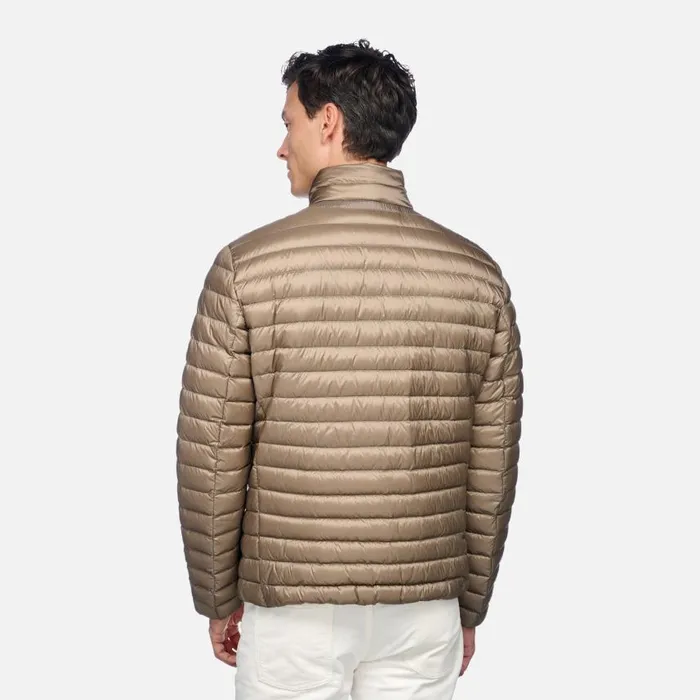Man Geox Down Jackets WARRENS MAN Fallen Rock Short Down Jacket Fallen Rock