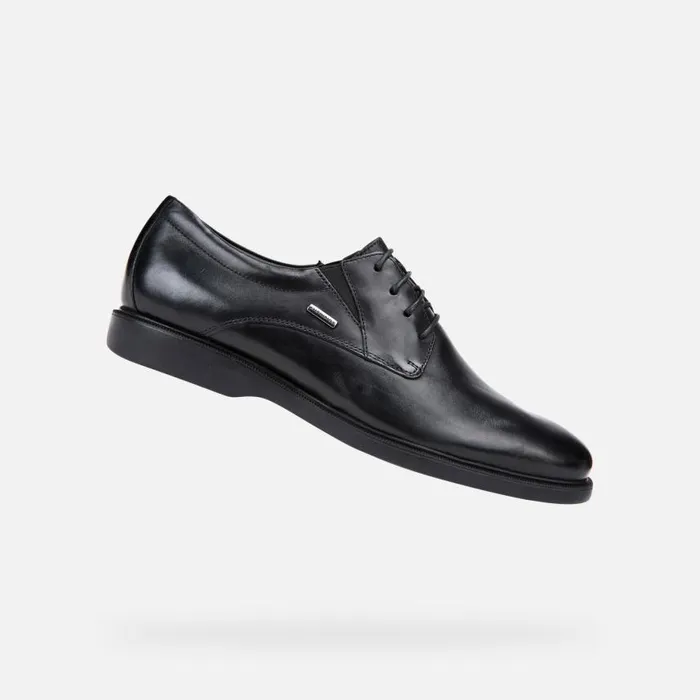 Man Geox Formal Shoes BRAYDEN 2FIT ABX C Waterproof Shoes Black Man Geox Black