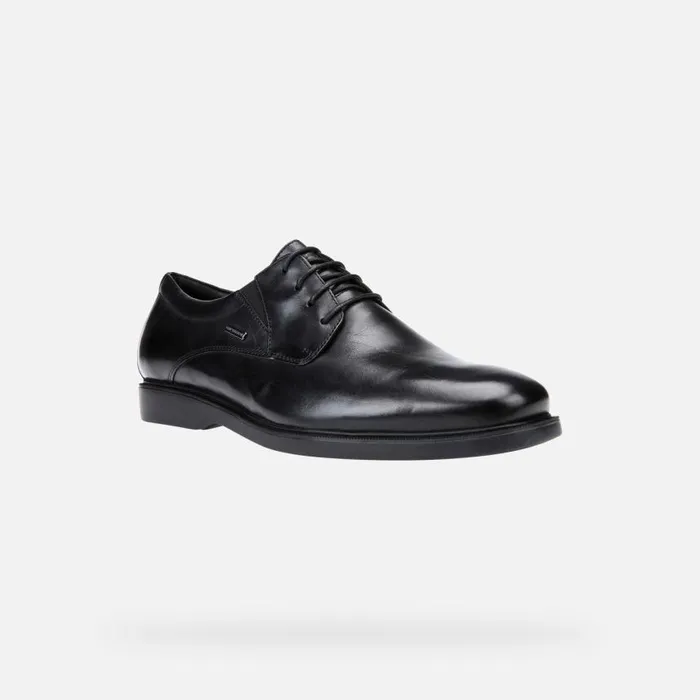 Man Geox Formal Shoes BRAYDEN 2FIT ABX C Waterproof Shoes Black Man Geox Black