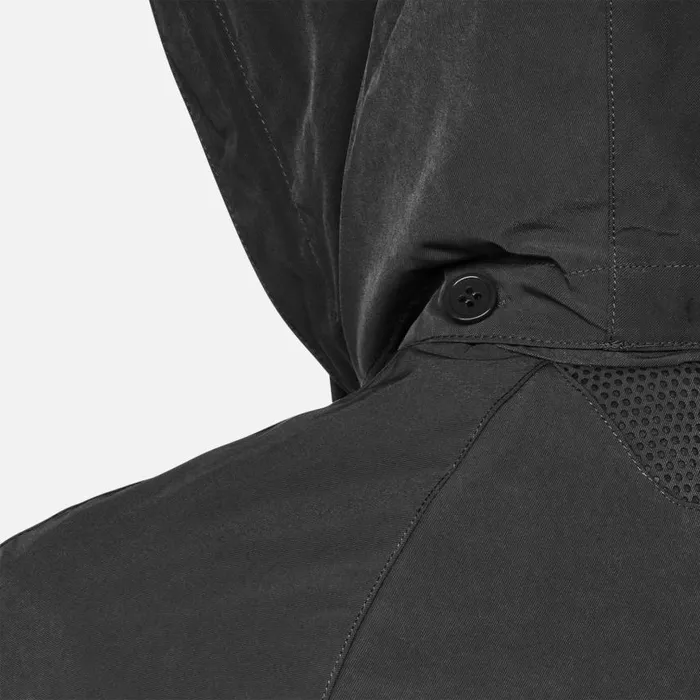 Man Geox Jackets ANYWECO MAN Black Trench Coat Black