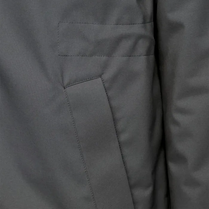 Man Geox Jackets SPHERICA MAN Anthracite Long Parka Anthracite