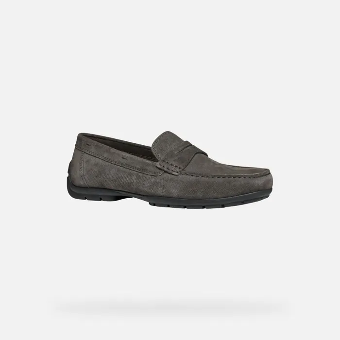 Man Geox Loafers MONER W 2FIT MAN Mud Suede Loafers Mud