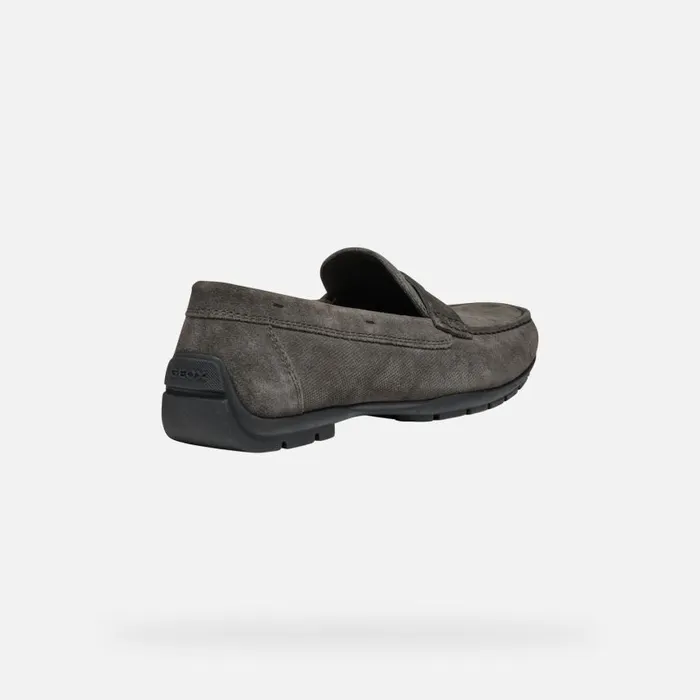 Man Geox Loafers MONER W 2FIT MAN Mud Suede Loafers Mud