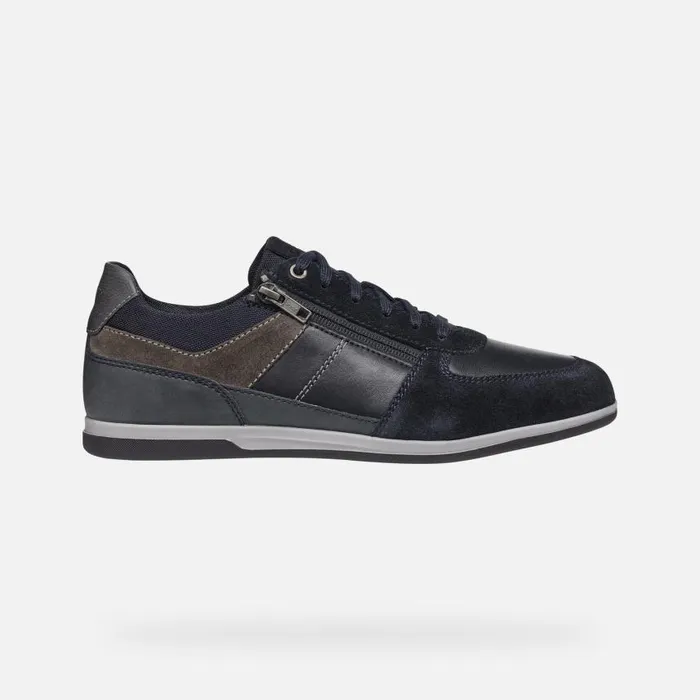Man Geox Sneakers RENAN MAN NavyGrey Low Top Sneakers Navygrey