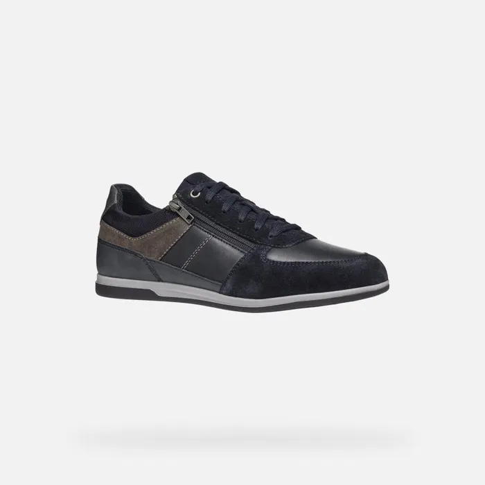 Man Geox Sneakers RENAN MAN NavyGrey Low Top Sneakers Navygrey
