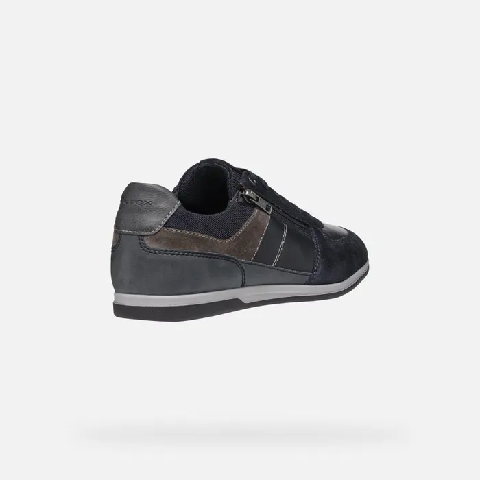 Man Geox Sneakers RENAN MAN NavyGrey Low Top Sneakers Navygrey