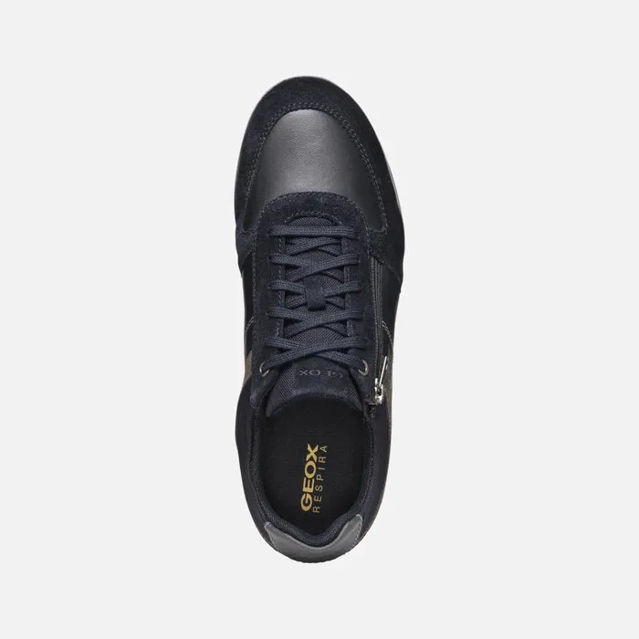 Man Geox Sneakers RENAN MAN NavyGrey Low Top Sneakers Navygrey
