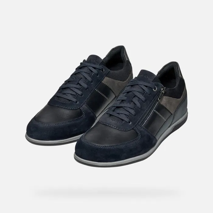 Man Geox Sneakers RENAN MAN NavyGrey Low Top Sneakers Navygrey