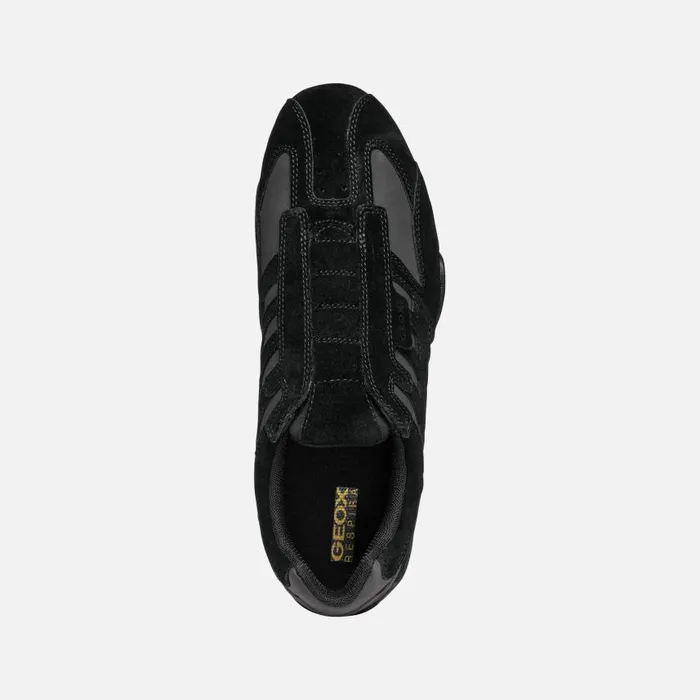 Man Geox Sneakers SNAKE MAN Black Low Top Sneakers Black