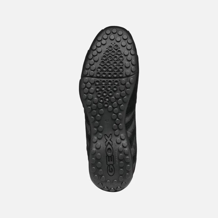 Man Geox Sneakers SNAKE MAN Black Low Top Sneakers Black