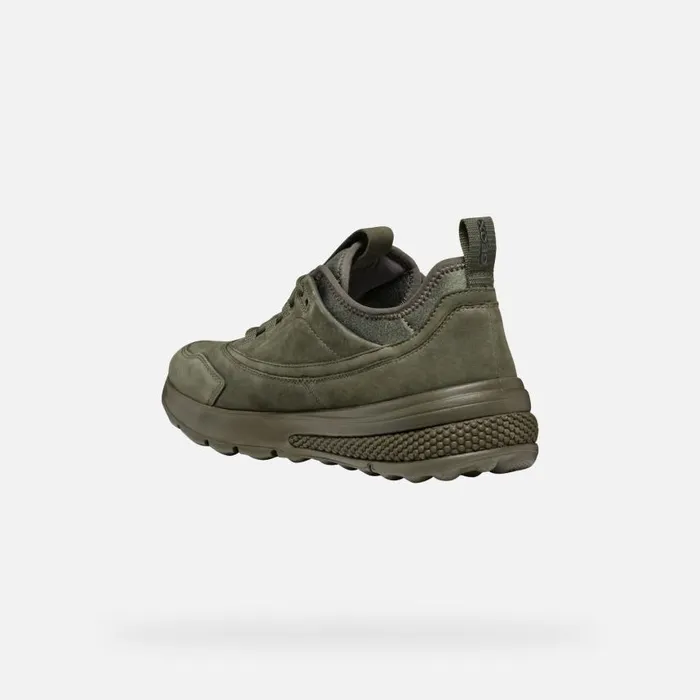 Man Geox Sneakers SPHERICA ACTIF MAN Military Low Top Sneakers Military