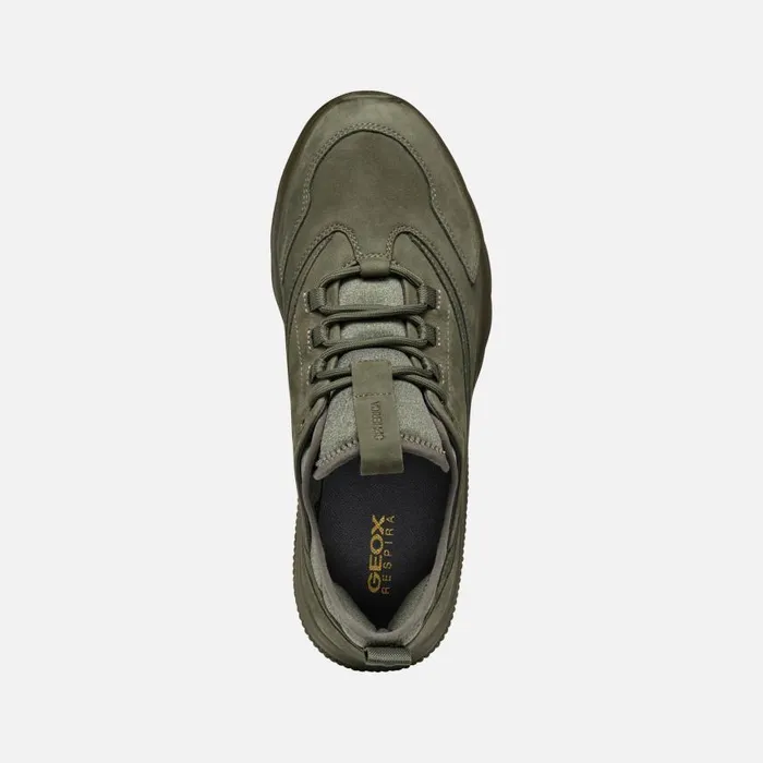 Man Geox Sneakers SPHERICA ACTIF MAN Military Low Top Sneakers Military