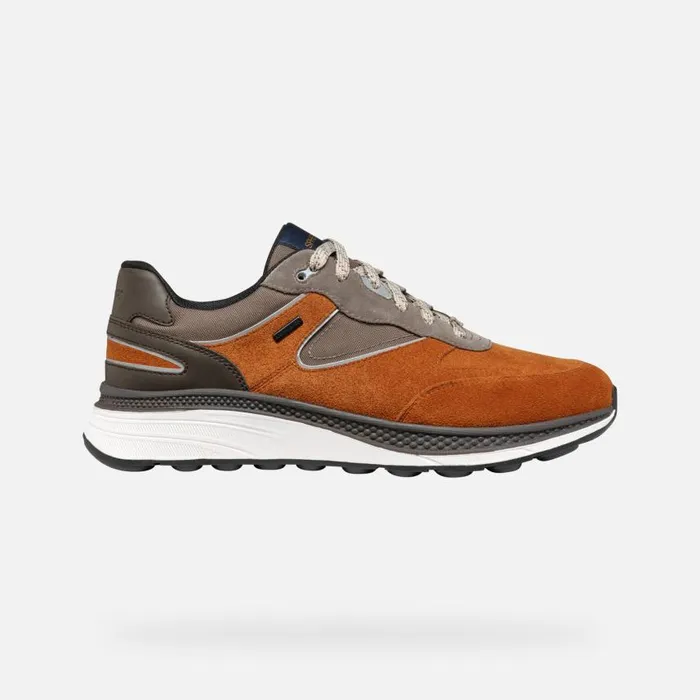 Man Geox Sneakers SPHERICA ACTIF X1 ABX MAN CognacDesert Low Top Sneakers Cognacdesert