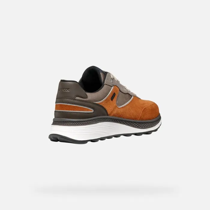 Man Geox Sneakers SPHERICA ACTIF X1 ABX MAN CognacDesert Low Top Sneakers Cognacdesert