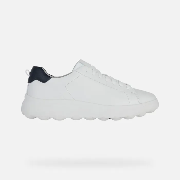 Man Geox Sneakers SPHERICA EC41 Men039s White Low Top Sneakers Geox White