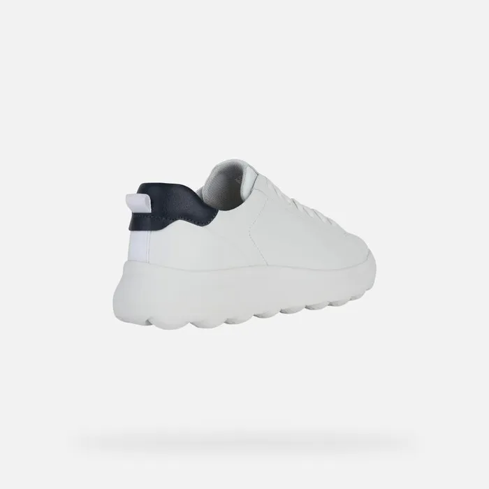 Man Geox Sneakers SPHERICA EC41 Men039s White Low Top Sneakers Geox White