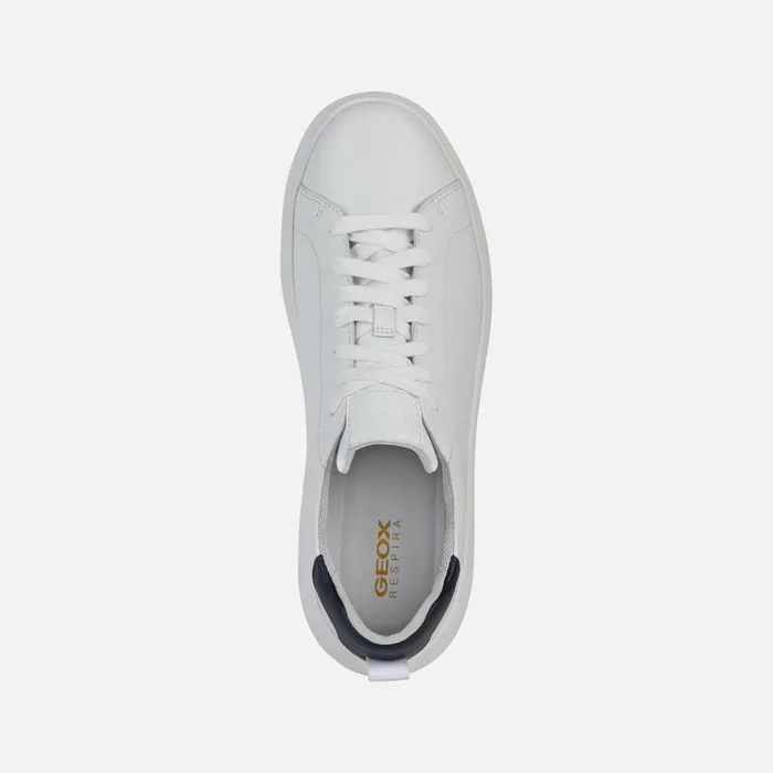 Man Geox Sneakers SPHERICA EC41 Men039s White Low Top Sneakers Geox White