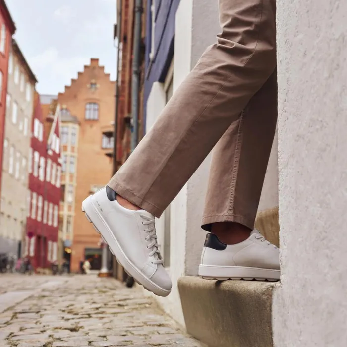 Man Geox Sneakers SPHERICA ECUB1 MAN WhiteOff White Low Top Sneakers Whiteoff White