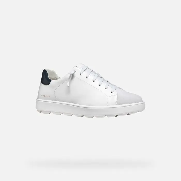 Man Geox Sneakers SPHERICA ECUB1 MAN WhiteOff White Low Top Sneakers Whiteoff White