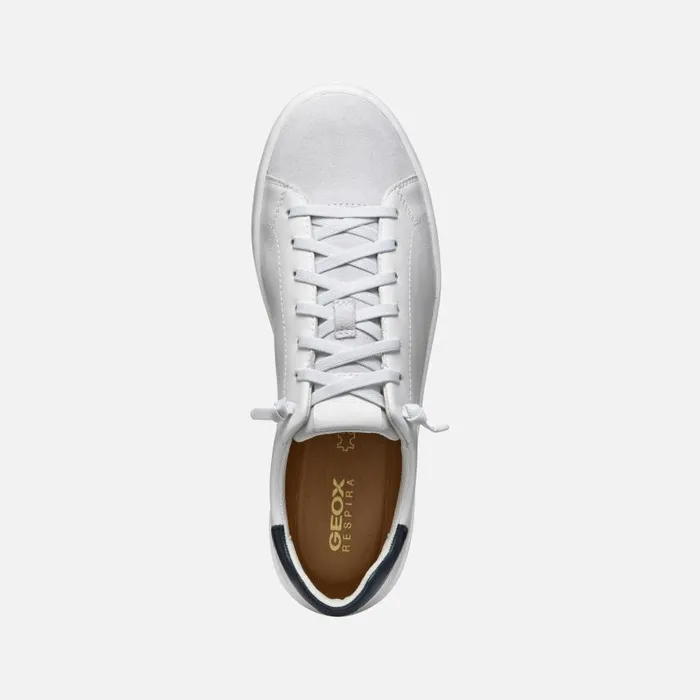 Man Geox Sneakers SPHERICA ECUB1 MAN WhiteOff White Low Top Sneakers Whiteoff White