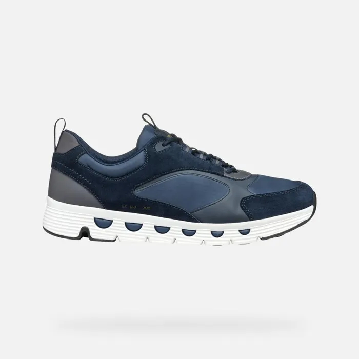 Man Geox Sneakers SPHERICA ECUB4 MAN Dark AvioNavy Low Top Sneakers Dark Avionavy