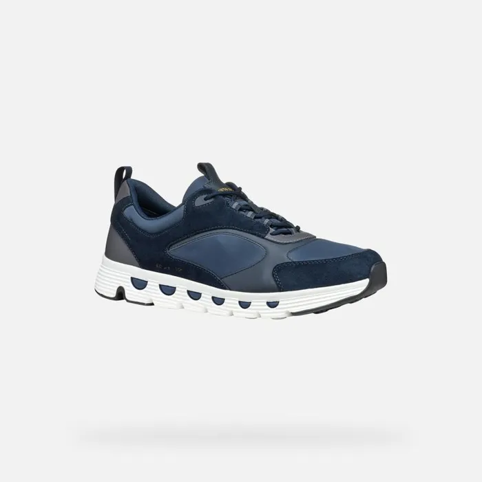 Man Geox Sneakers SPHERICA ECUB4 MAN Dark AvioNavy Low Top Sneakers Dark Avionavy