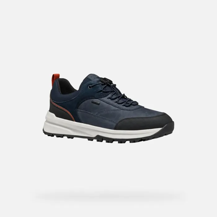 Man Geox Sneakers STERRATRAIL GRIP ABX MAN Navy Waterproof Trainers Navy