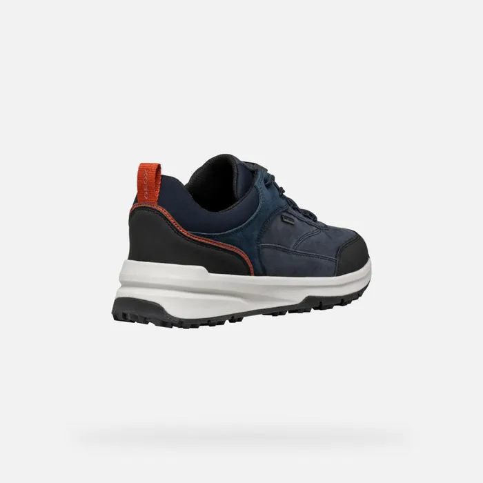 Man Geox Sneakers STERRATRAIL GRIP ABX MAN Navy Waterproof Trainers Navy