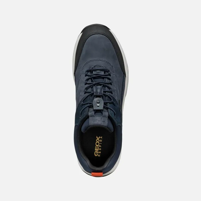 Man Geox Sneakers STERRATRAIL GRIP ABX MAN Navy Waterproof Trainers Navy
