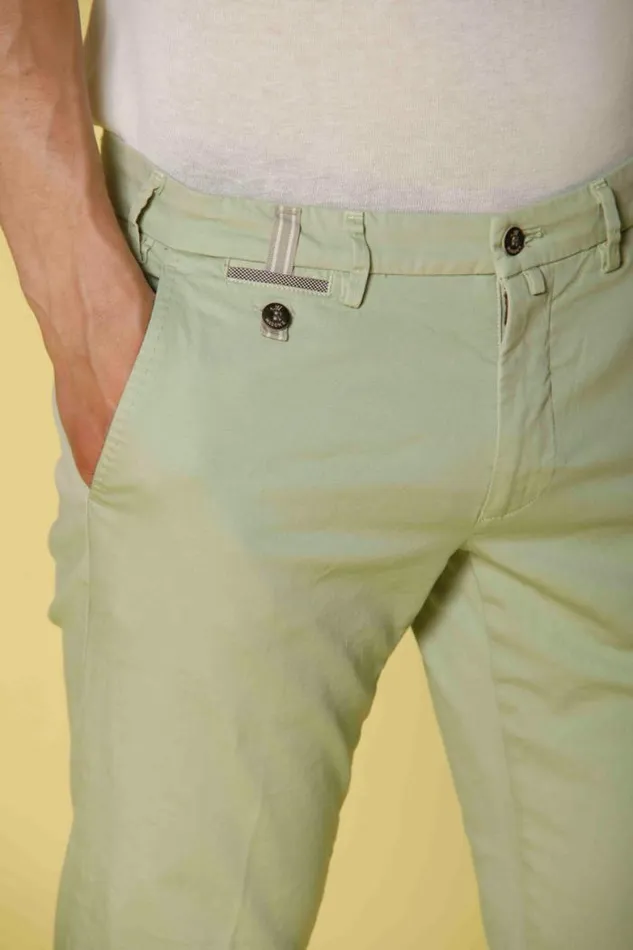 Man Torino Prestige Chino Pants In Stretch Satin With Ribbons Slim Mason039s Pants