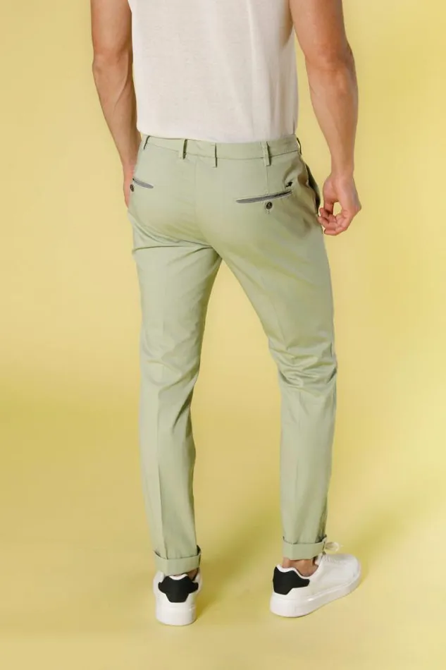 Man Torino Prestige Chino Pants In Stretch Satin With Ribbons Slim Mason039s Pants
