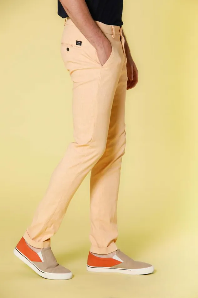 Man Torino Style Chino Pants In Cotton With Faded Wales Print Slim Mason039s Pants