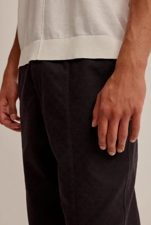 Man Venroy Knitwear Knitted Contrast Trim T Shirt