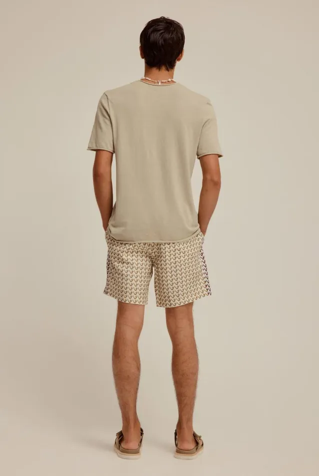 Man Venroy Knitwear Rolled Edge Cotton Knit TShirt