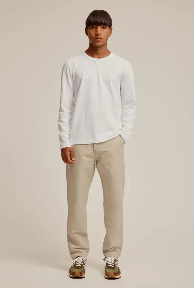 Man Venroy Pants Contrast Waist Band Cotton Twill Trouser