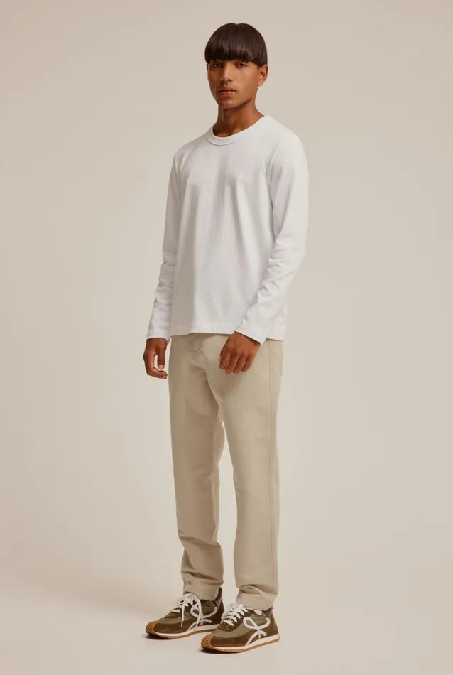 Man Venroy Pants Contrast Waist Band Cotton Twill Trouser