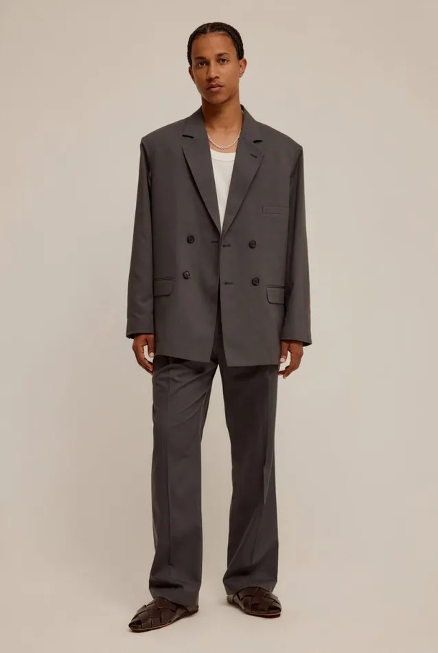 Man Venroy Pants Tailored Pleat Trouser