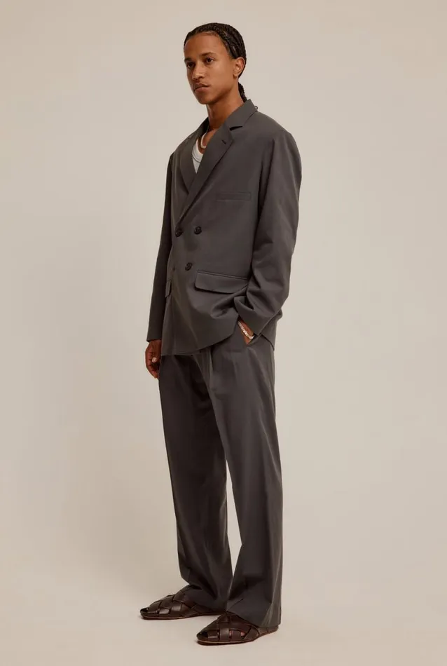Man Venroy Pants Tailored Pleat Trouser