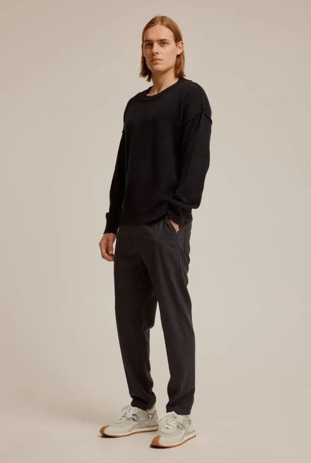 Man Venroy Pants Tapered Wool Trouser