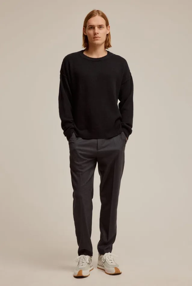 Man Venroy Pants Tapered Wool Trouser