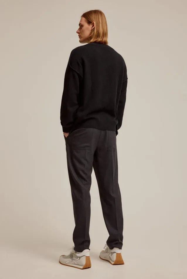 Man Venroy Pants Tapered Wool Trouser