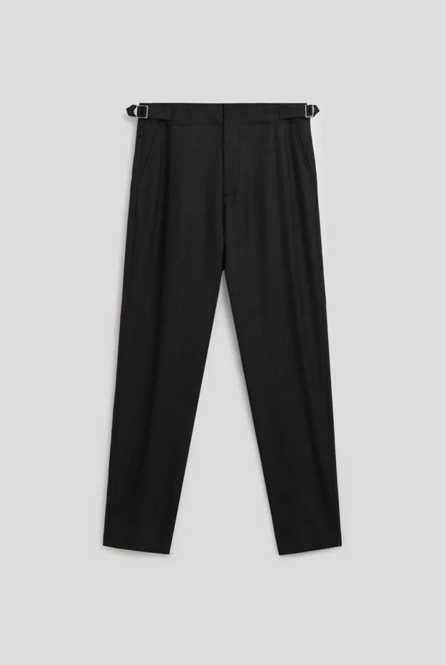 Man Venroy Pants Tapered Wool Trouser