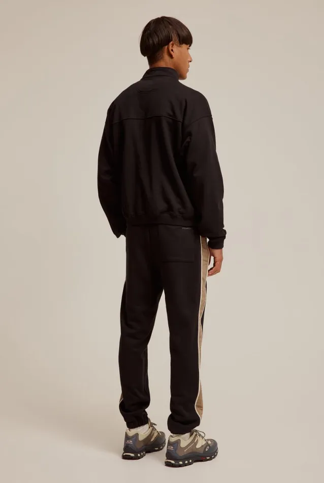 Man Venroy Sweaters Nylon Panelled Track Sweater