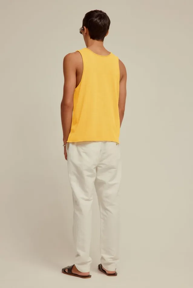Man Venroy Tanks Rolled Edge Cotton Knit Tank