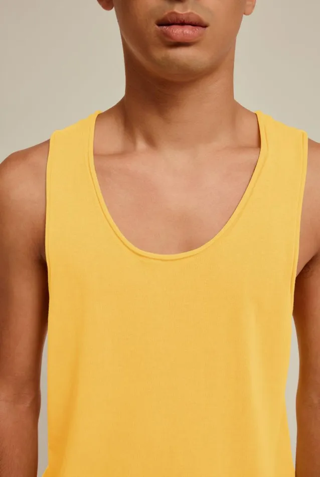 Man Venroy Tanks Rolled Edge Cotton Knit Tank