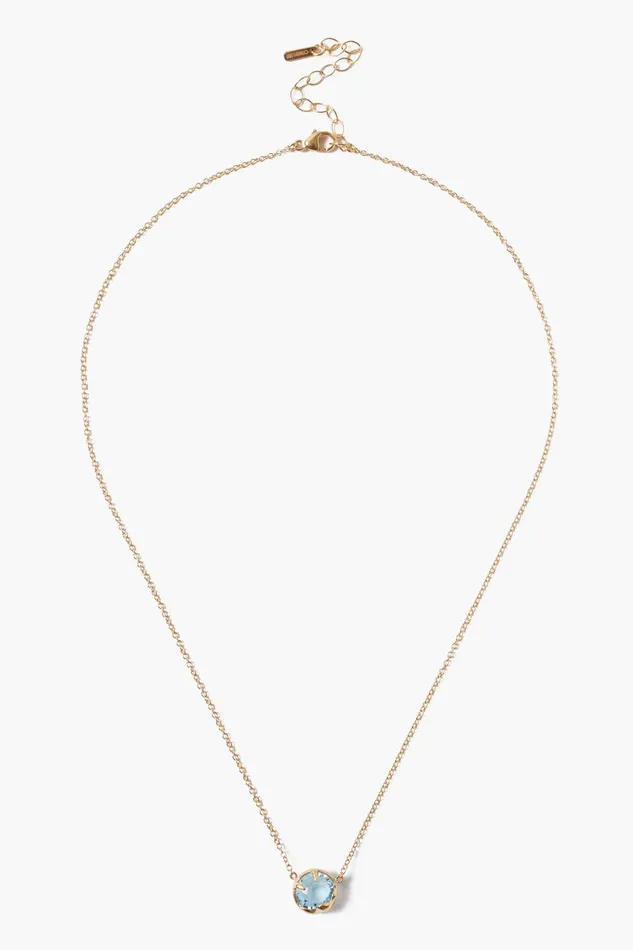 March Birthstone Necklace Aquamarine Crystal Women Chan Luu Necklaces